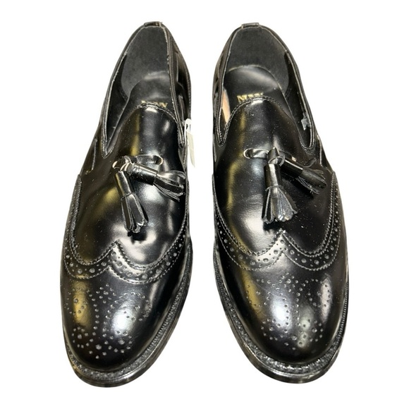 Nunn Bush Leather Black Men\'s Dress Shoes Vintage Kiltie Tassel Loafers Size 9.5 main image 16